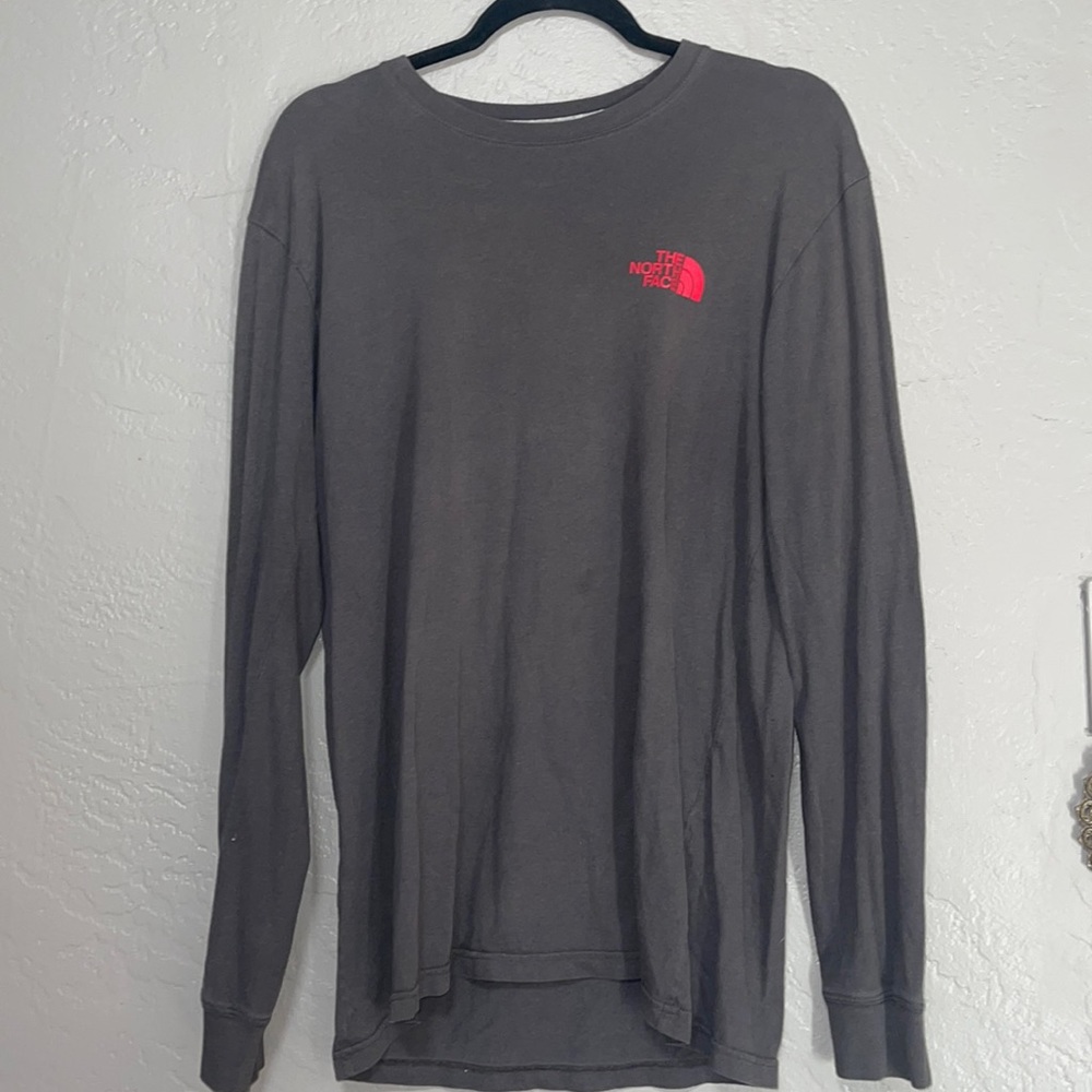 Men’s  North Face Long-sleeve Shirt Dark Gray